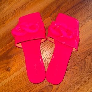 Women's Pink Slide Sandals